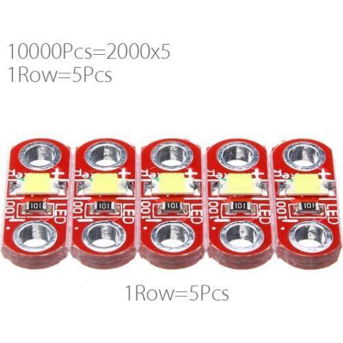 10000pcs/lot 2000x5 Wholesale Price 3V-5V 40MA LilyPad LED Module SMD Module pure white color 3v to 5v