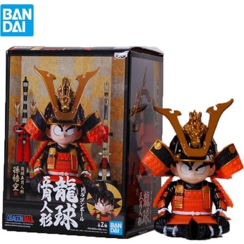 12Cm Bandai Dragon Ball Son Goku Garage Kit Pvc Assembly Model Western Animiation Action Figure Kids Toys