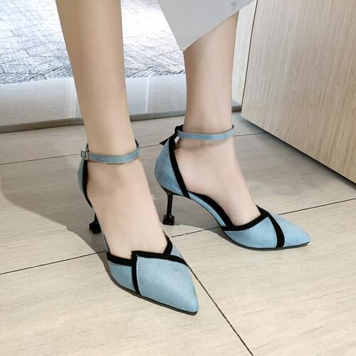 2020 Sandals Breathable Shoes Women Pumps High Heel Wedding New Elegant Shoes Female Fashion Sexy Hollow With ol shoesU14-91