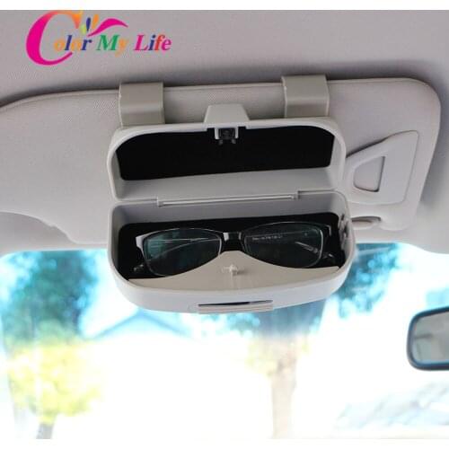 Car Glasses Holder Case Box Car Sunglasses Holder Storage Case Box for Mitsubishi Outlander ASX Lancer 9 10 Pajero Sport I200