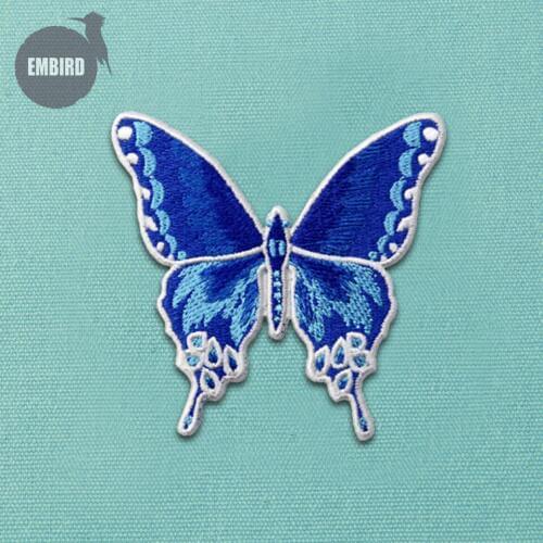 Embird patch Embroidered patches teen Butterfly ceo-friendly 3D embroidery iron on patches for kids patch