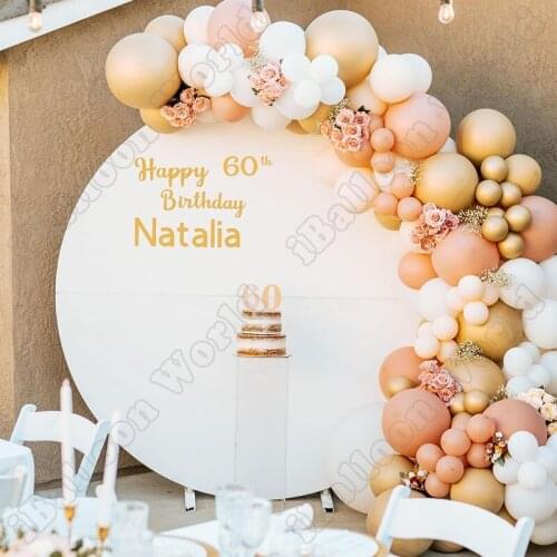 Wedding Birthday Party Celebration Decor White Latex Balloon Garland Double Cream Peach Balloon Arch Kit Baby Shower Event Decor