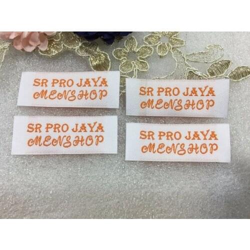 Hot Selling Custom Garment Brand Logo Tag Clothing Woven Labels