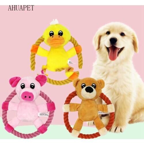 Toys For Cats Indestructible Dog Toys Dogtoy For Large Dogs Cartoon Puppy Chew Squeaker Training Durable Quack Sound Throw