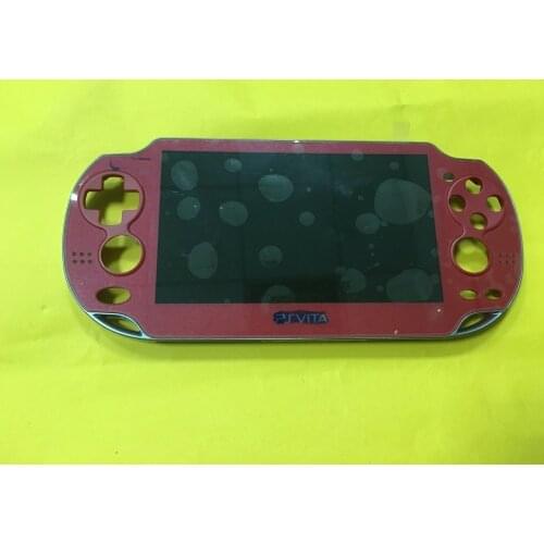 RED with frame original new for ps vita psvita psv 1 1000 100x lcd display with touch screen digital assembled