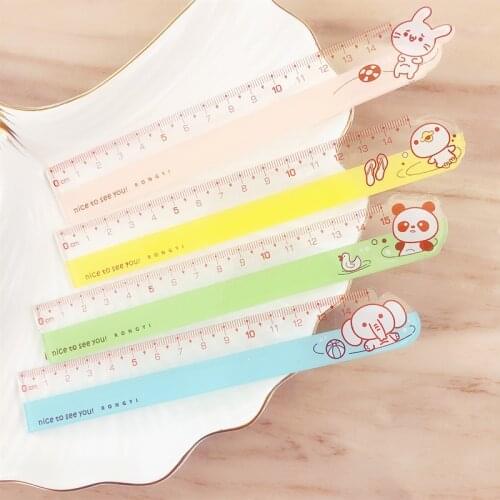 Sandro Cute Animal Ruler Creative Primary School School Supplies Cartoon Measuring Ruler School Supplies Office Supplies