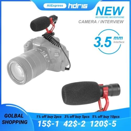 HDRiG Camera Microphone Used For Interview Vlog Recording Significantly Improve Audio Quality For Photo Studio