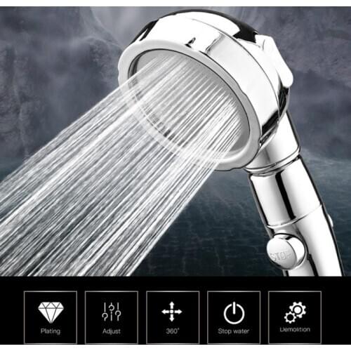 Adjustable Handheld Shower Head High Pressure Showerhead 3 Spray Settings Water Saving Showerhead For Option Bathroom Home Tools