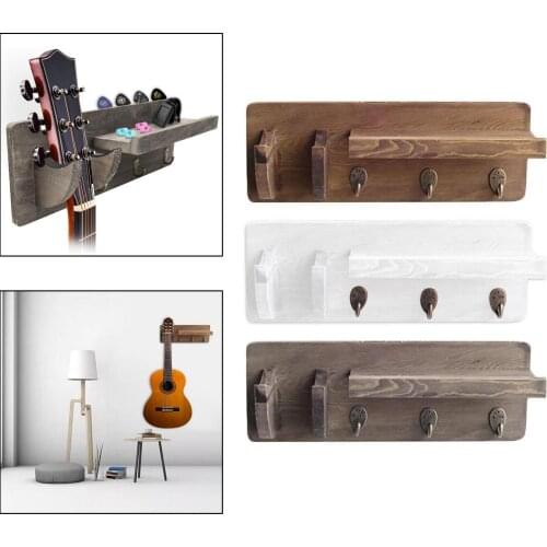Guitar Wall Mount Guitar Wall Hanger Shelf Bracket Display Guitar Bass Screws Accessories Wall Decor