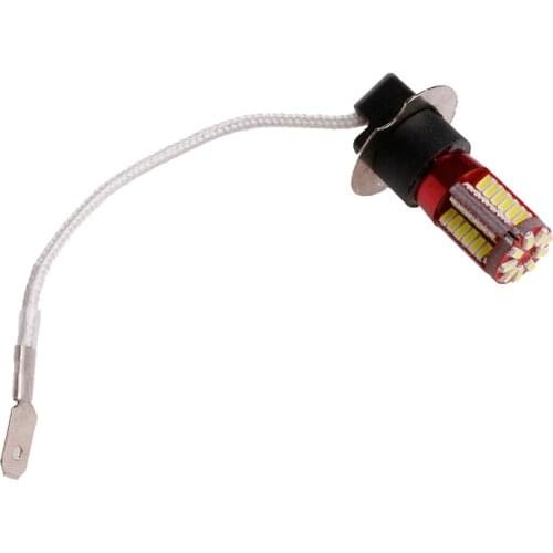 New DC12V H3 3014-57 Car LED Side Light Bulbs Car Fog Lamp Canbus Error Free LX0E