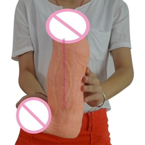 New Arrival Super Thick And Long Huge Dildo Female Masturbation Fisting Sex Toy 4 Colors Can Choose Adult Products Sex Shop