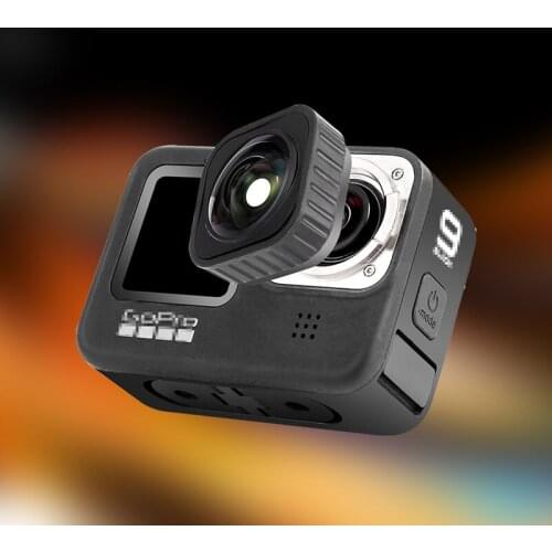 Wide-angle Max Lens for Gopro Hero 9 Black 155 Degrees Supprot 5m Waterproof Vlog Shooting Action Camera Lens Accessories