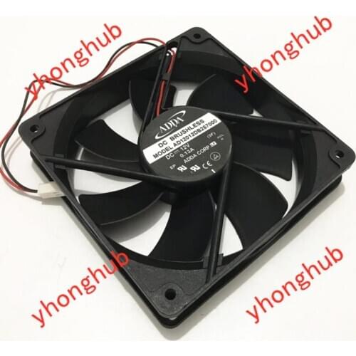 ADDA AD12012DB257000 DC 12V 0.13A 120x120x25mm 2-wire Server Cooling Fan