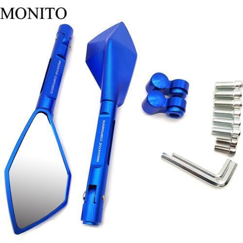 Full CNC Aluminum Motorcycle Mirrors Moto Rearview Blind Spot Side Mirror For BMW R1200GS R1200 GS/RT/SE/S/ST Adventure S1000RR