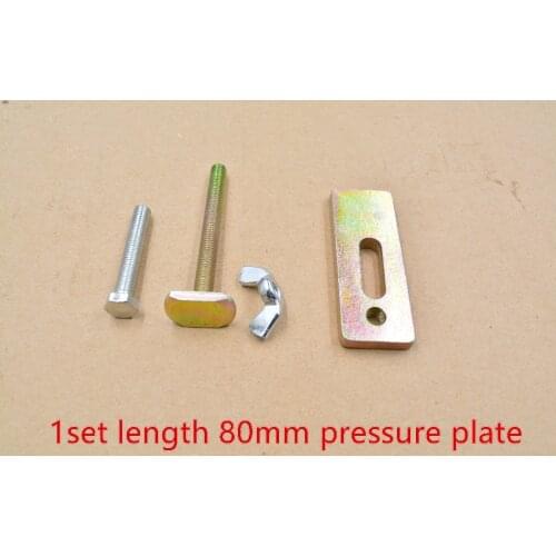 80mm clamp length 80mm pressure plate cnc engraving machine clamp fixture plate fastening platen router fixture jig 1set