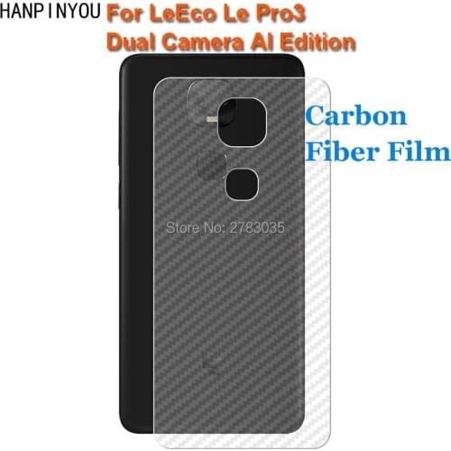 For Letv LeEco Le Pro 3 AI Edition 5.5" New Durable 3D Anti-fingerprint Transparent Carbon Fiber Back Film Rear Screen Protector