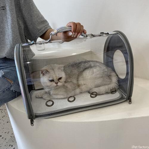 Transparent carrying case cat car bag breathable large space Backpack cat pet carrier cat carrier cat backpack Portable cat cage