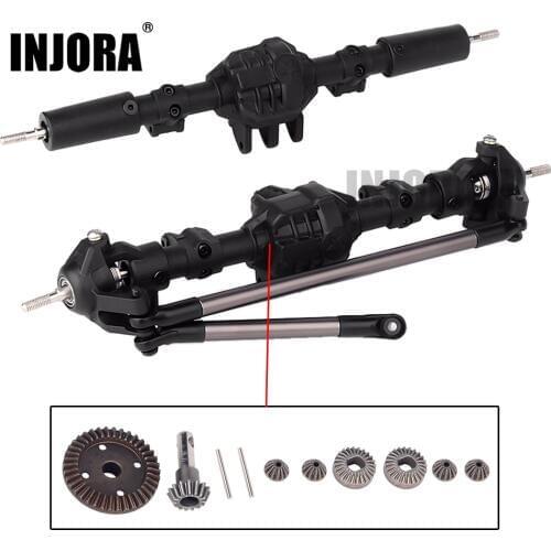 INJORA 1:10 RC Crawler Complete Differential Axle for Axial SCX10 II 90046 90047 RC Car Upgrade Parts