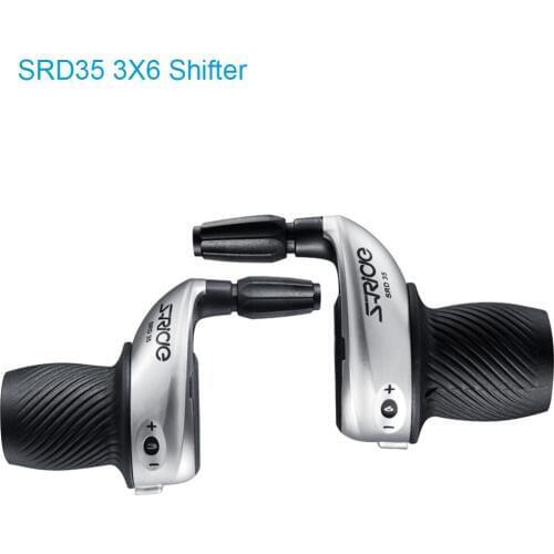S-Ride MTB Bike 3x6 Speed Twist Shifter Left & Right Twist Grip Gear Shifters Fit for Shimano SL-RS25 Spring Shifting