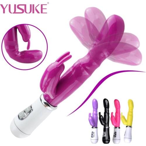G-Spot Rabbit Vibrators For Women Clitoris Stimulator Powerful Massager Dildo Masturbators fidget Sex Toys For Women Sex Shop