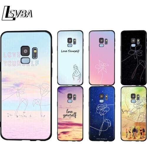 Silicone Cover Love Yourself Flower Kpop For Samsung Galaxy A9 A8 A7 A6 A6S A8S Plus A5 A3 Star 2018 2017 2016 Phone Case