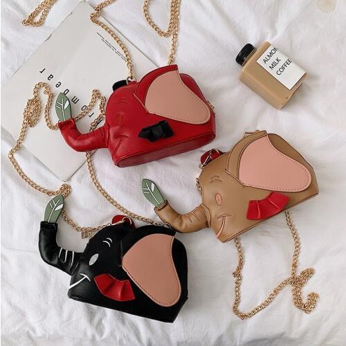 Cute Elephant Shaped Mini Bags Girlsladies Messenger Bag Shoulder Bags Best Gift For Kid Cross Body 2019 New Animal Shape Pack