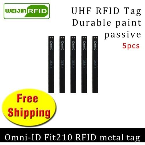 UHF RFID metal tag omni-ID fit210 915mhz 868mhz Alien Higgs3 EPC 5pcs free shipping durable paint smart card passive RFID tags