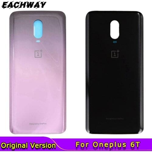 For Oneplus 6 Battery Cover Back Glass Oneplus 6 Rear Door Housing Case Replair Oneplus 6 Battery Cover With Adhesive Tape