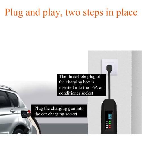 EV Charger Type 2 5 meter IEC62196 16A EU Plug 220V for Electric Vehicle