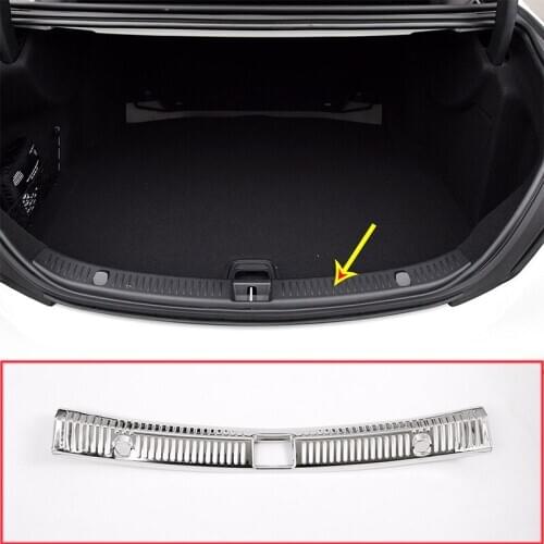 304 Stainless Steel Interior/Exterior Rear Bumper Plate Protector For Mercedes Benz 2016 2017 E Class W213 E200 E300 Accessories