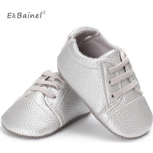 0-18 Month First Walkers Baby Sports Sneaker Shoes Toddler Infant Boy Girl Shoes PU Leather Soft Sole Prewalker Crib Shoes