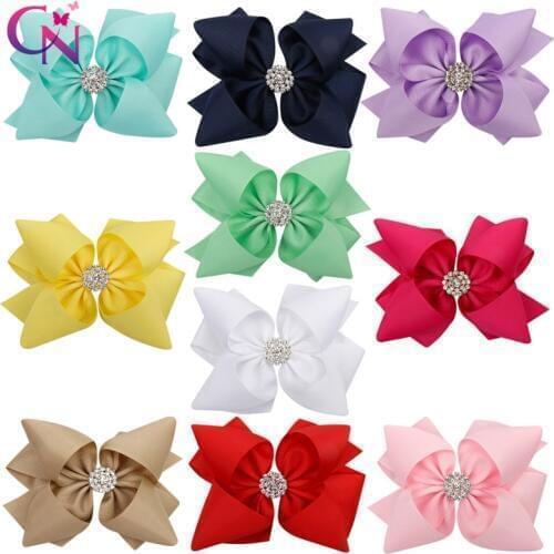 CN 400 Pcs/lot Solid Ribbon Hair Bow WITHOUT Clips For Ray Thompson