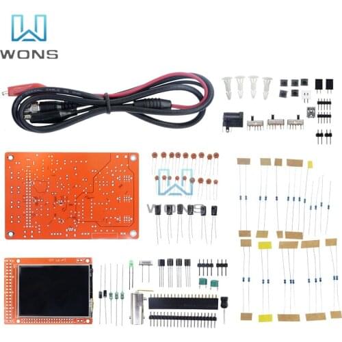 2.4" TFT LCD Display Digital Oscilloscope Kit 200KHz Tester 1Msps Bandwidth Probe Electronic Production Suite DIY Kit DSO138