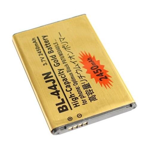 Ciszean 5pcs/lot 2450mAh BL-44JN Gold Replacement Battery For LG Optimus Black P970 MS840 L5 P690 P693 P698 E510 E610 E615 E612