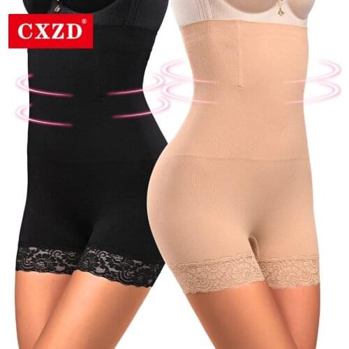 CXZD Body Shaper Women Shapewear High Waist Seamless Lace Shaping Panties Breathable Slimming Tummy Control Knickers Pant Lady