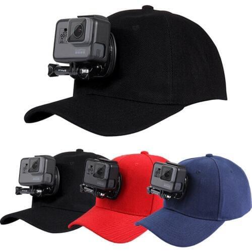 For Gopro Hero 5 4 3 SJCAM SJ7000 SJ6000 M20 Eken H9 H9R H8 Pro Yi 4K SOOCOO Sport Action Camera Adjustable Canvas Sun Hat Cap