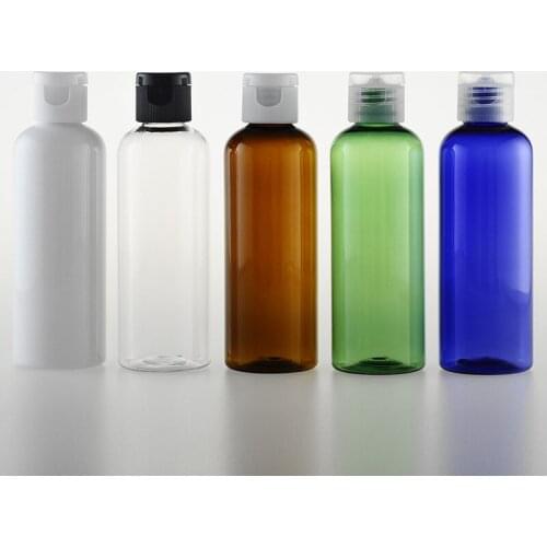 40pcs 100ml Empty travel flip top Plastic containers bottles,lotion travel cosmetic bottles shampoo Liquid soap container
