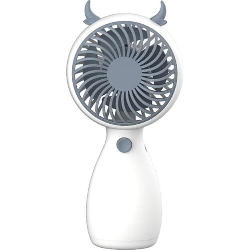 EAS-Cute Hand-Held Fan, USB Charging, Portable Wind Power Ultra-Quiet Mini Multi-Function Electric Fan