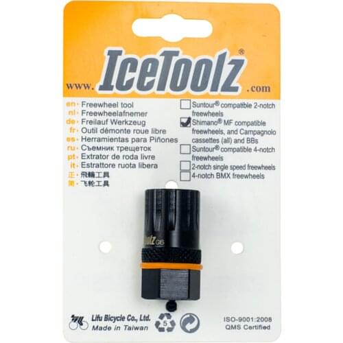 IceToolz 09B3 Bike Freewheel Tool for Shimano Campagnolo Cassette 12-tooth BB Bicycle Repair Tools Cassette Remove Tool