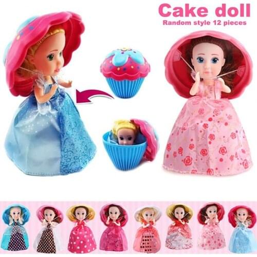 Play House Childrens Toy Cup Cake Doll Sweet Surprise Doll Deformable Princess Toy Gifts for Kids