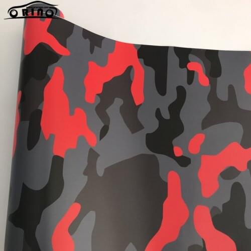 10/20/30/40/50x152CM Black Red Grey Camouflage Vinyl Scooter Motorcycle Car Wrap Camo Film Foil DIY Styling Sticker Decal