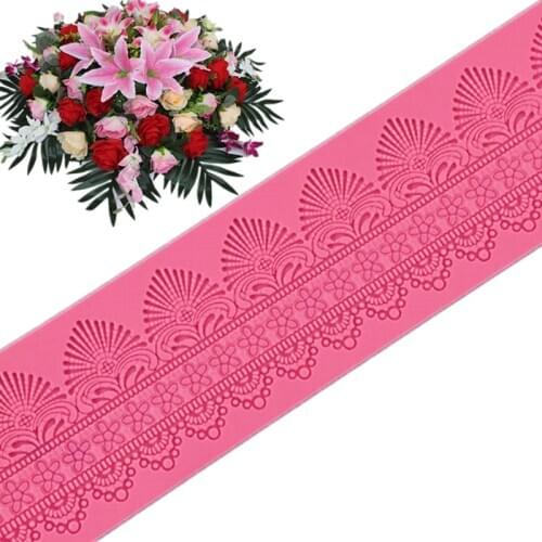 KLM lace mat silicone mold cake decoration tools sugar art flower silicone baking mold kitchen supplies accessories epoxy resin
