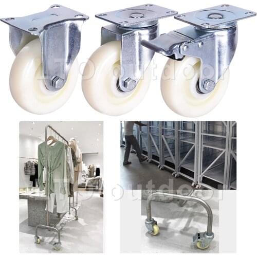 1PCS Medium sized Industrial Caster No Noise Wheels For Carts Workbench Industrial Shopping Cart Equipment Caster