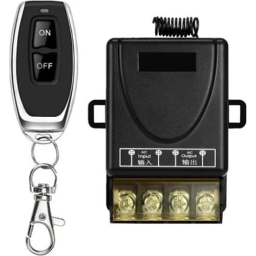 433MHz 220V Water Pump Remote Control Switch 1Ch 30A Receiver Module ON/OFF Wireless RF Transmitter for Light LED