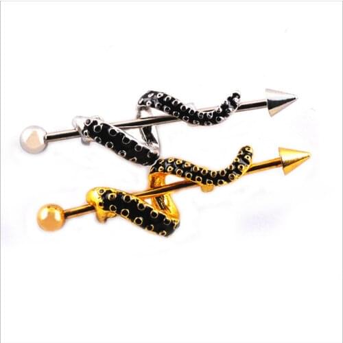 316L Surgical Steel Snake Earrings Long Earrings Earring Piercing Body Piercing