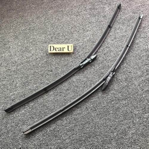 JEAZEA 24"+24" Frameless Rain Window Windshield Wiper Blade For BMW E60 E61 5 Series 525i 535i 2003 2004 2005 2006 2007 - 2009