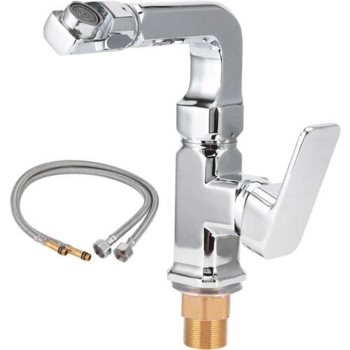G1/2 Inch Hot And Cold Washbasin Faucet Single Hole 360 Degree Rotate Single Handle Basin Mixer Water Faucet