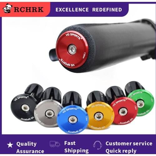 2pcs NEW Bicycle Grip Handlebar End Cap Aluminium Alloy Lock MTB Mountain Handle Bar Grips End Plug for Bike Handlebar Accessory