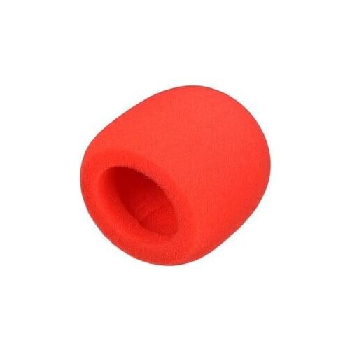 Thicken Sponge Foam Mic Cover Handheld Microphone Windscreen Red for KTV