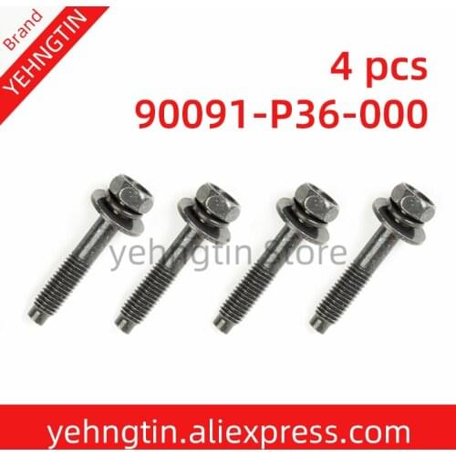 4PCS 90091-P36-000 Engine Air Filter Box Cover Screw 5x28 Lid Bolt 90091P36000 Fits for Honda Civic Accord Acura CR-V Odyssey